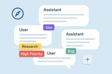 message tagging image