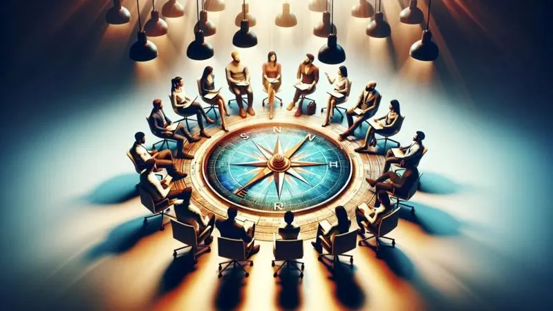 Group sitting in a circle